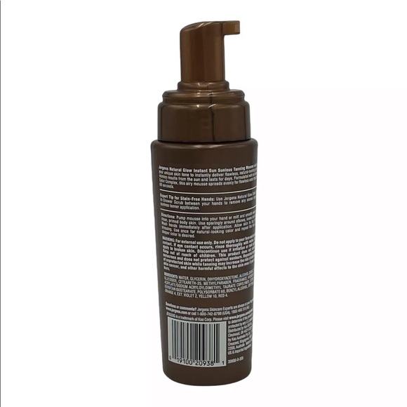 3 Pack Jergens Natural Glow Instant Sun Tanning Mousse Deep Bronze 6 oz *NO Caps - Picture 3 of 4